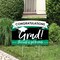 Big Dot of Happiness Green Graduation Party Yard Sign Lawn Decorations - Congratulations Party Yardy Sign